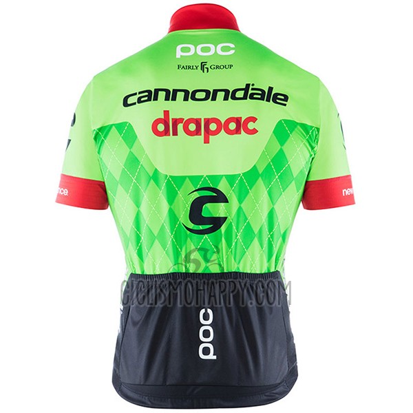 Cannondale Drapac Cycling Jersey Bib Short 2017 Men Short Sleeve Green